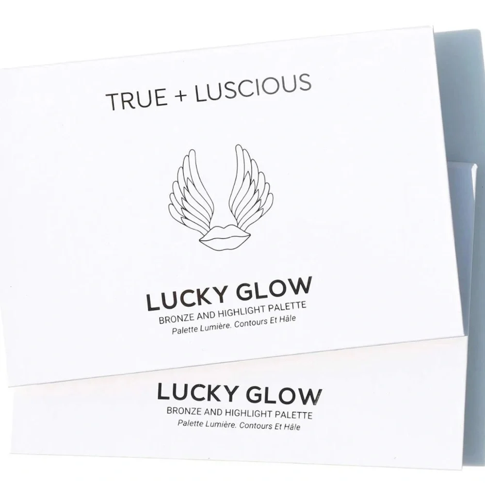 Lucky Glow Bronze & Highlight Palette — Peach & Gold Shades